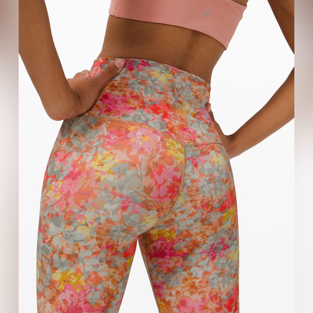 Lululemon Align Pant-Inflorescence Multi-28" inseam-Size 6 - Picture 4 of 11